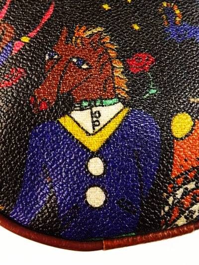 Piero Guidi Magic Circus Leather Shoulder Bag