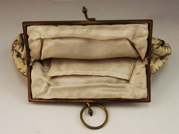 Vintage French Style Tapestry Coin Purse