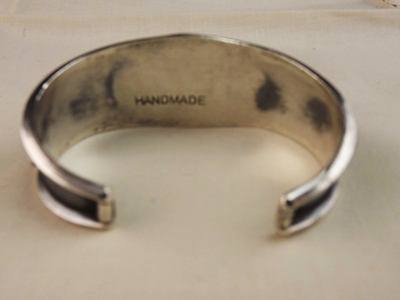 Vintage Silver and Turquoise Bangle Bracelet