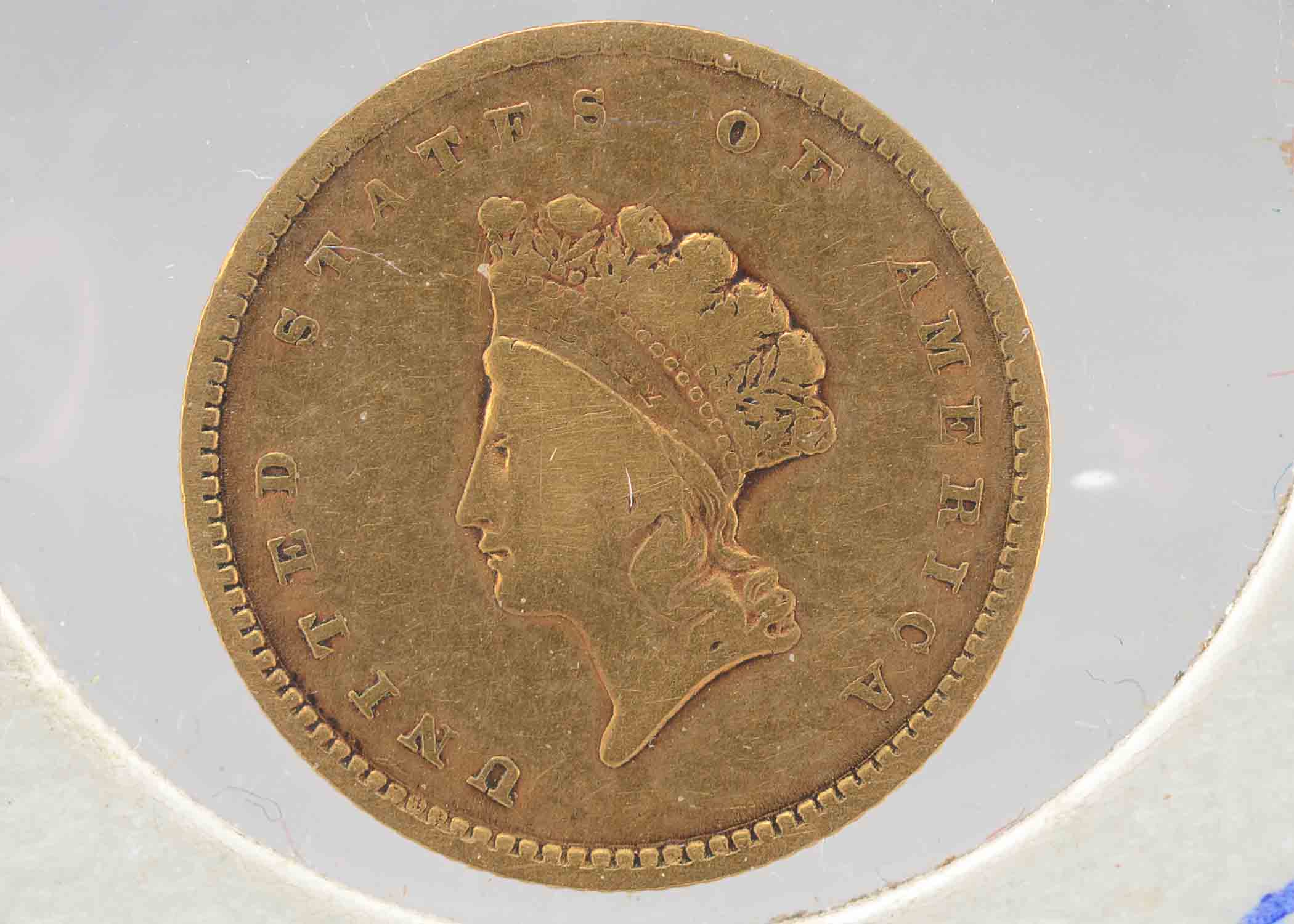 Type II 1854 Indian Head Princess $1 Gold Coin