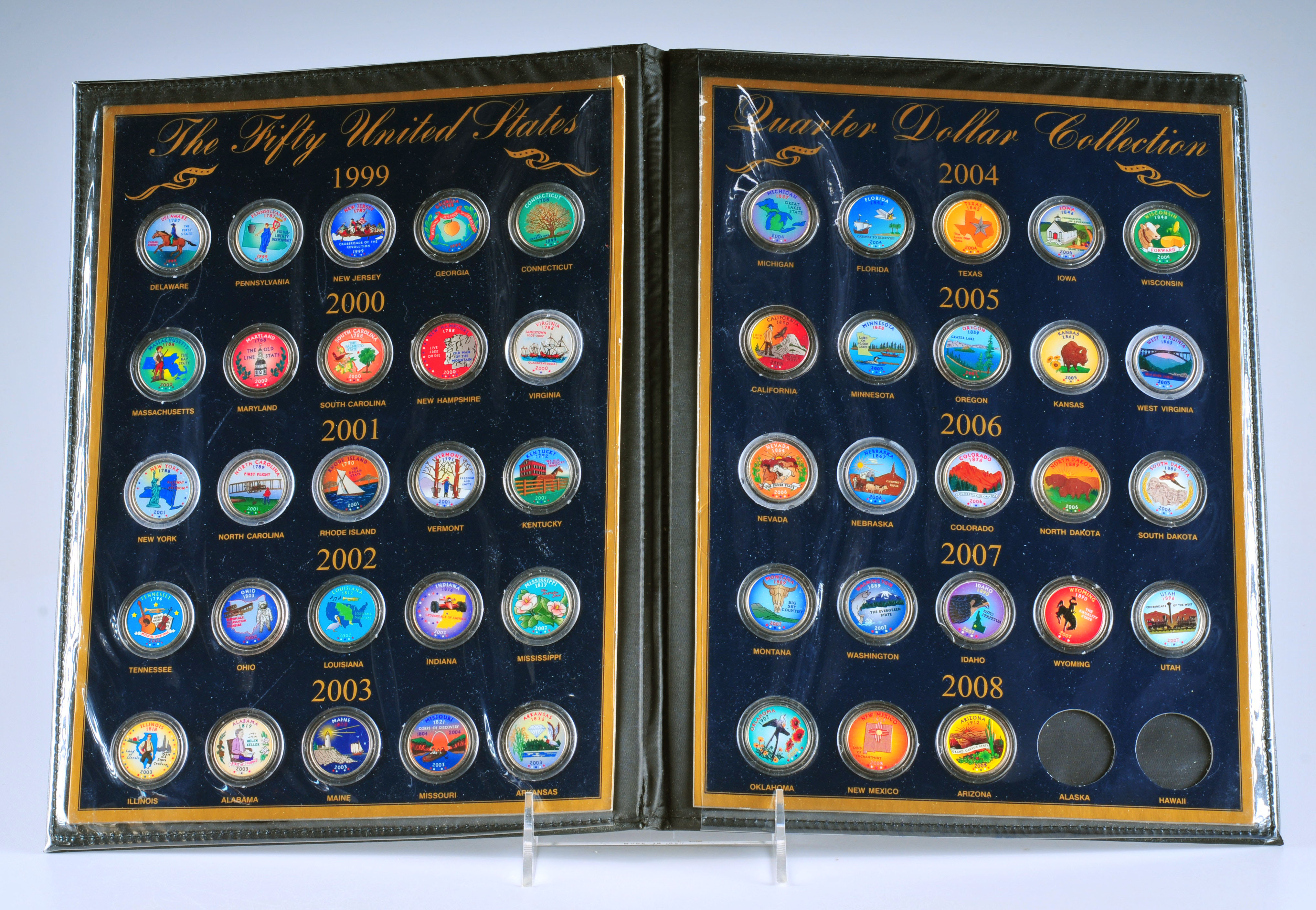 The United States Commemorative Gallery "Colorized State Quarter collection"