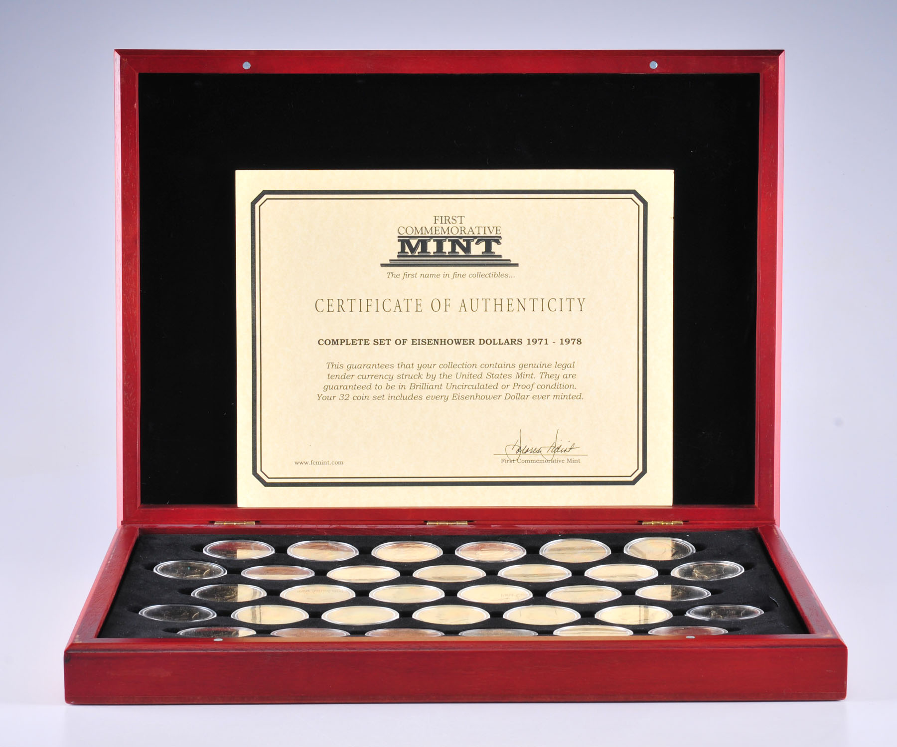 First Commemorative Mint Complete set of Eisenhower Dollars (1971-1978