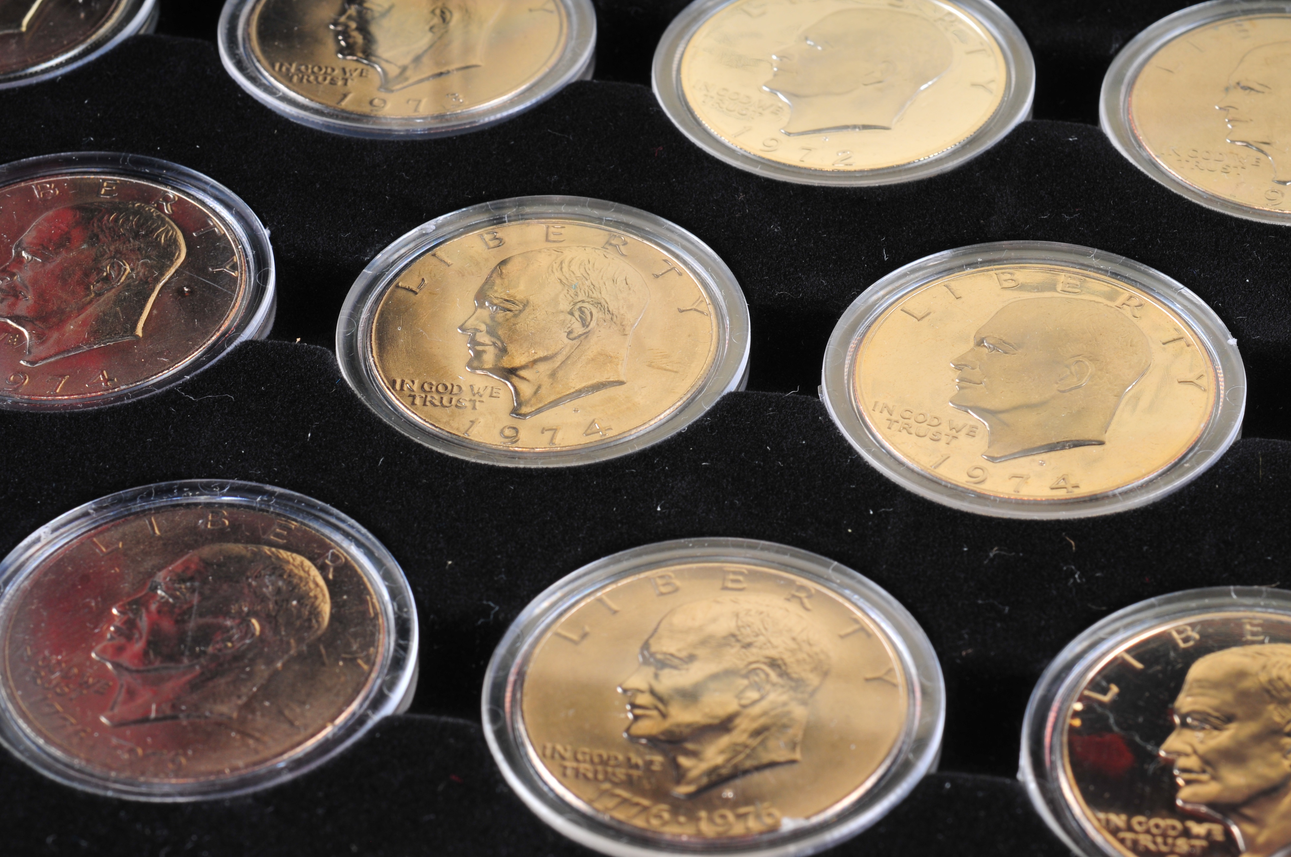 First Commemorative Mint Complete set of Eisenhower Dollars (1971-1978