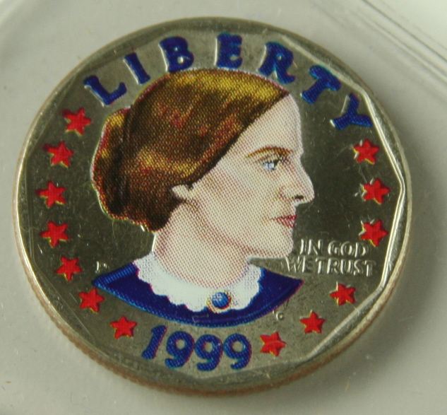 1999 Susan B. Anthony Dollar and 2000 Sacagawea Golden Dollar