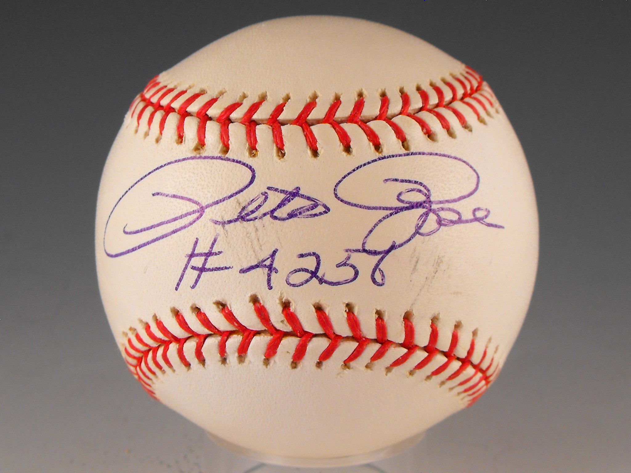 Pete Rose autographed baseball