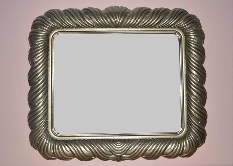 Large Decorative Brushed Gold Mirror