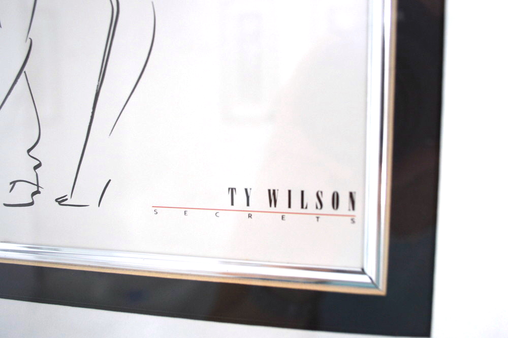 Two Framed Black and White Sketches