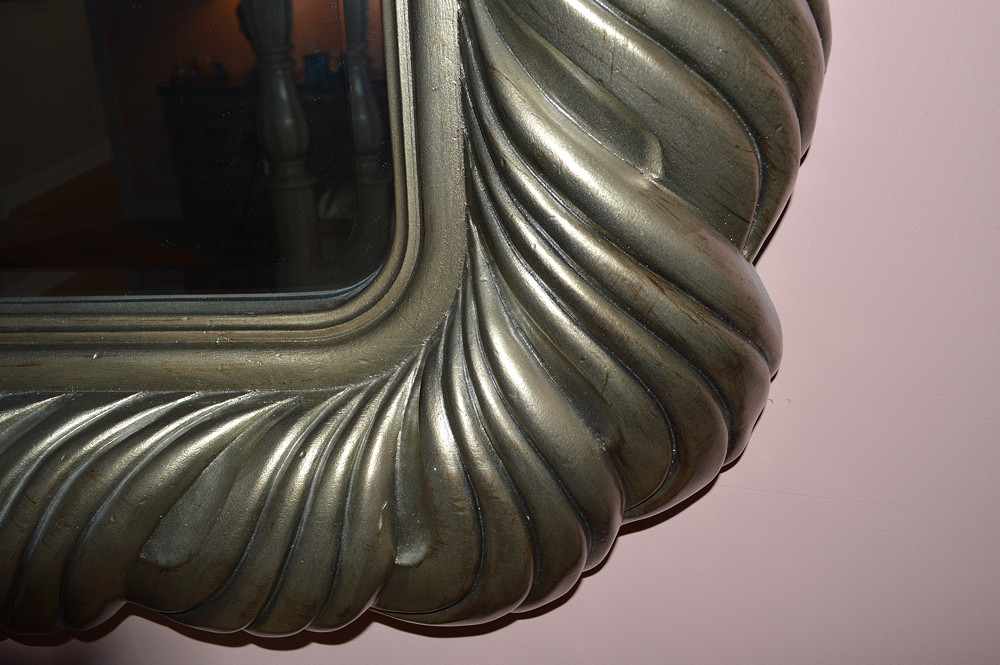 Large Decorative Brushed Gold Mirror