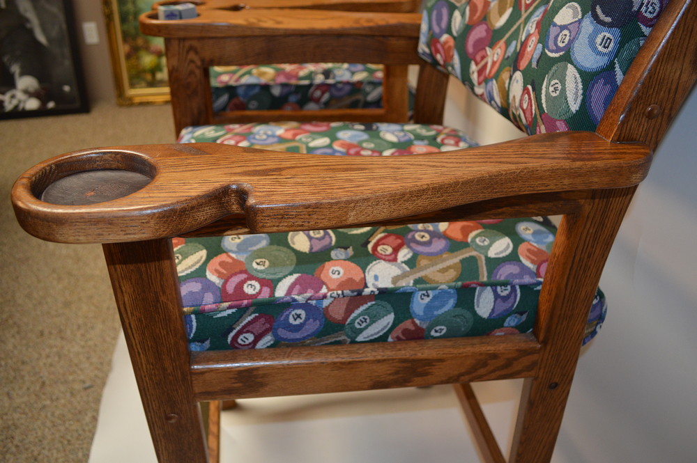 A Pair of Billiards Bar Stools