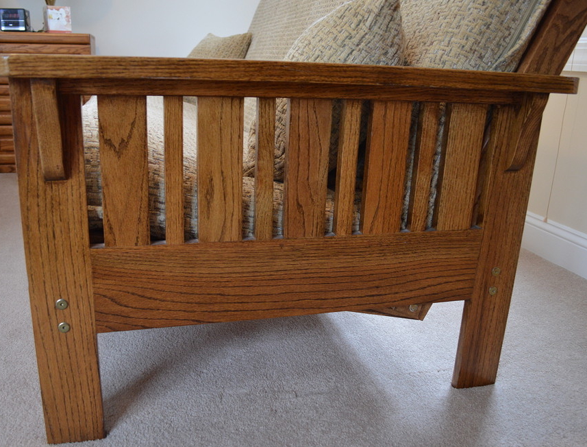 Contemporary Mission Style Futon