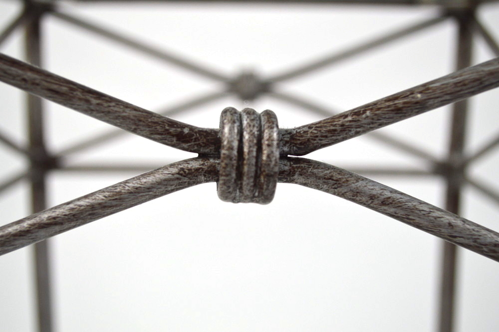 Metal and Glass Contemporary Side Table