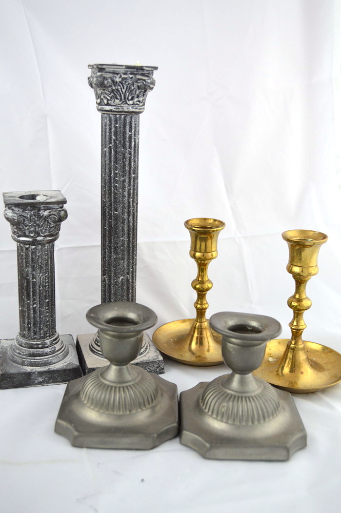 Large lot of Candlesticks