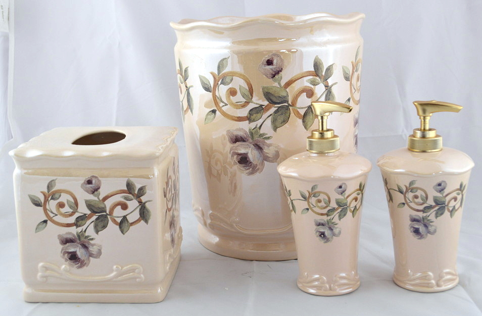 Four Piece Bathroom Accessory Set