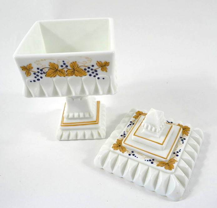 Three China Lidded Containers