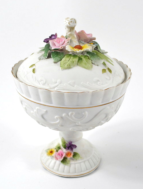 Three China Lidded Containers