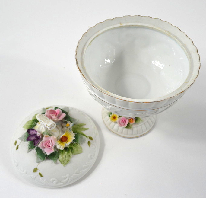 Three China Lidded Containers