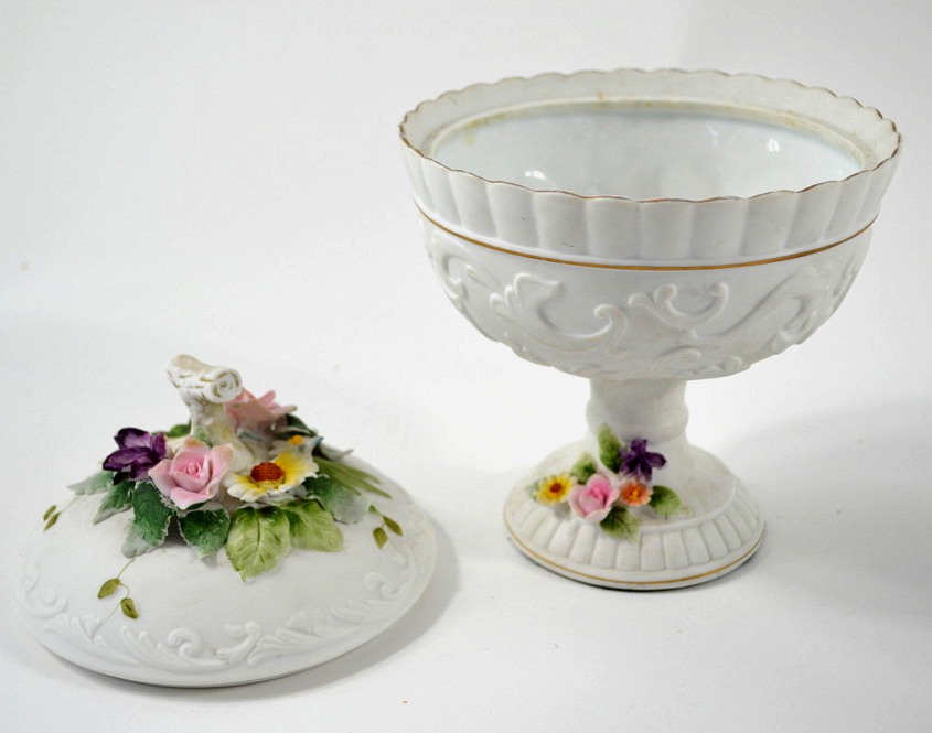 Three China Lidded Containers