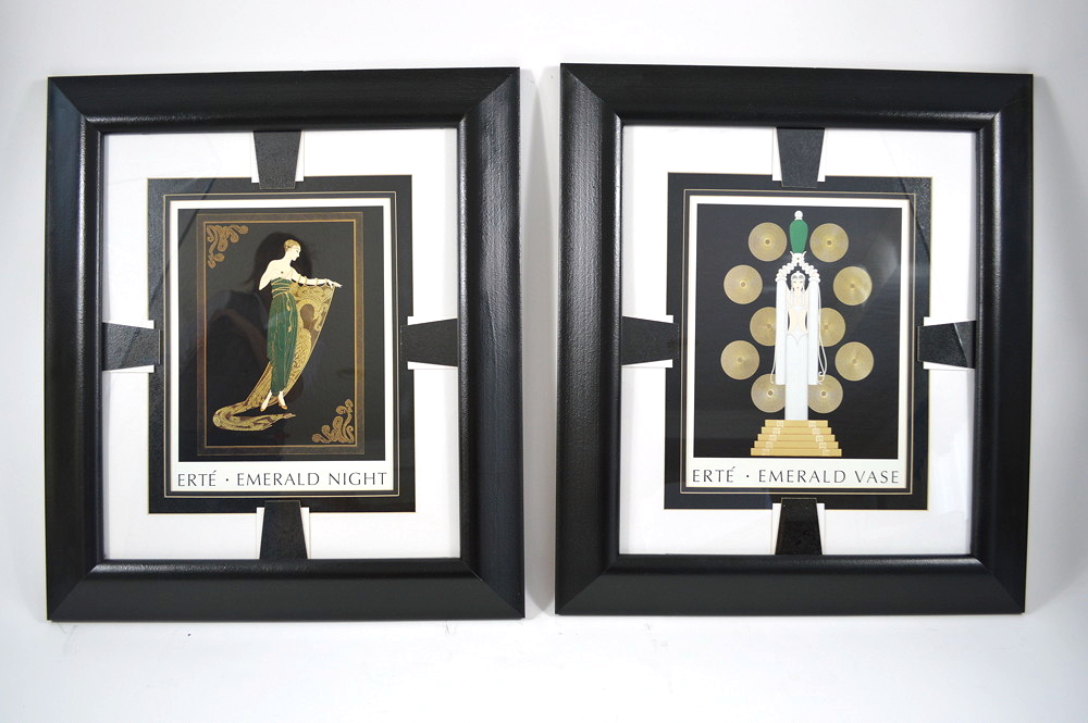 Pair of Framed Art Deco Pictures