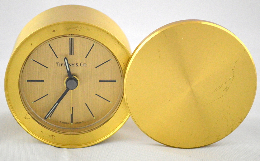 Tiffany Brass Clock
