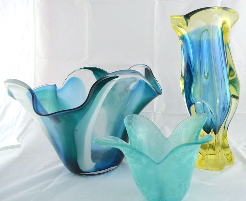 Three Glass Vases