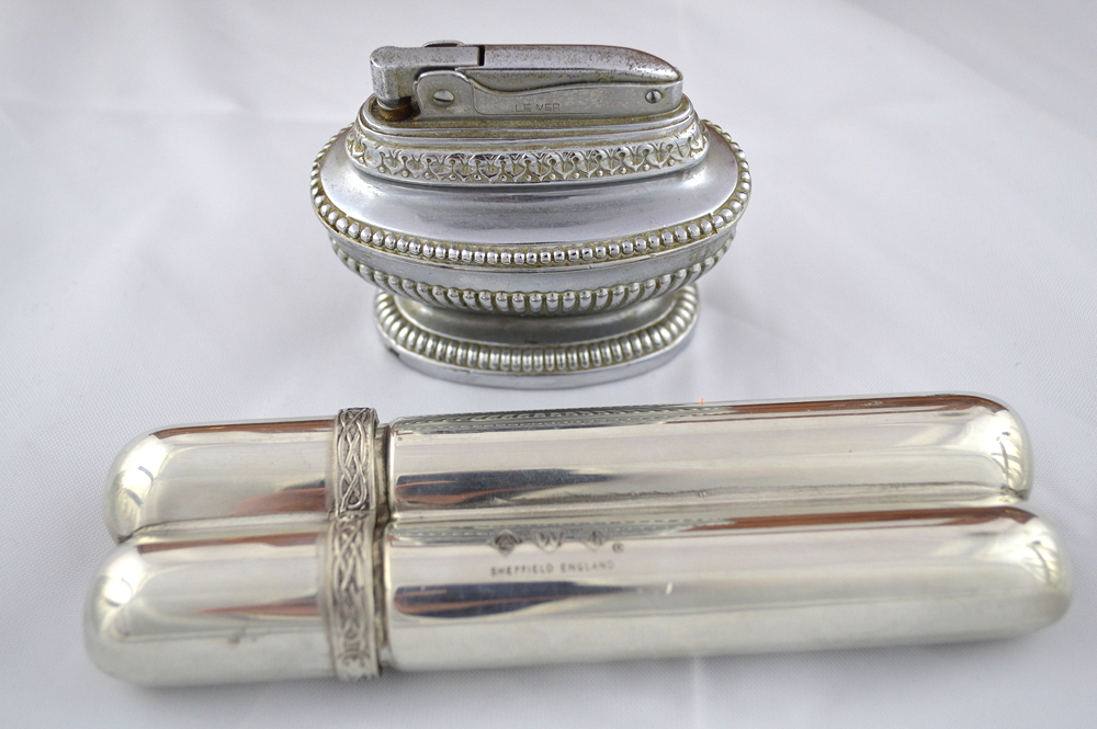 Display Case for Pens, Ice Bucket & Decanter