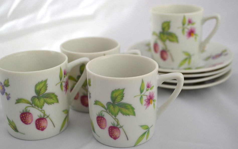 Three Sets of Cups and Saucers
