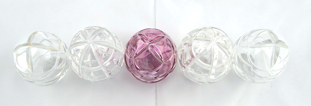 Five Fabergé Crystal Eggs