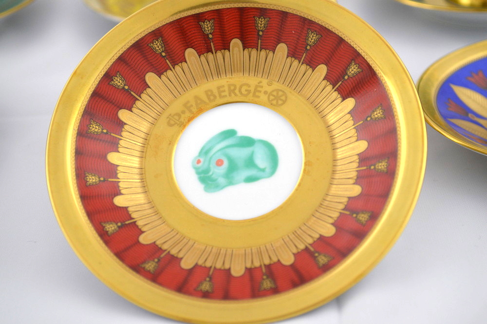 Fabergé Six Demitasse Cup & Saucer Set