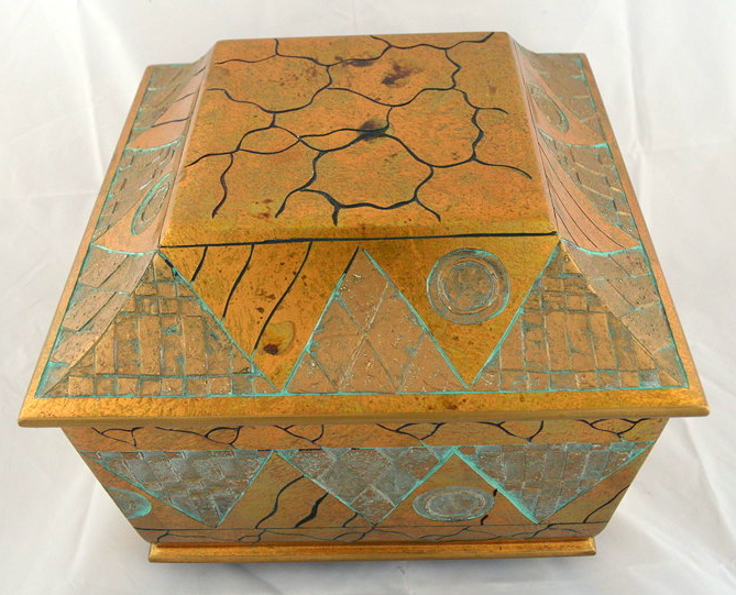 Decorative Gold Leaf Box