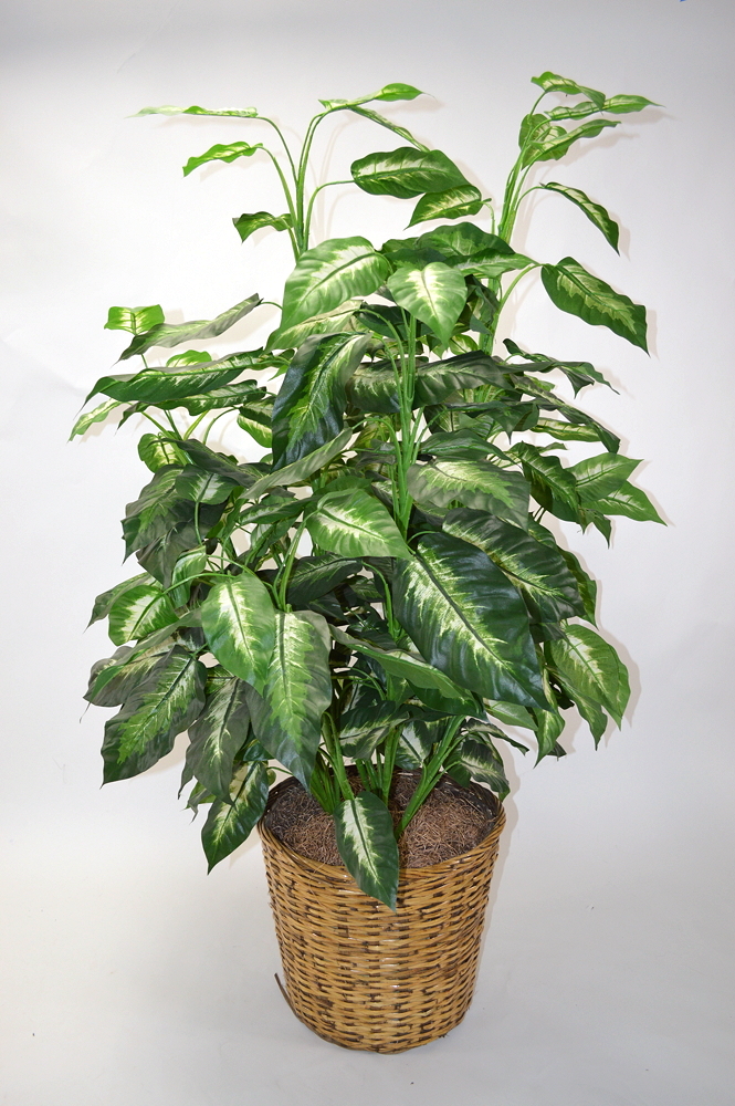 Large Faux Greenery Plant in Basket