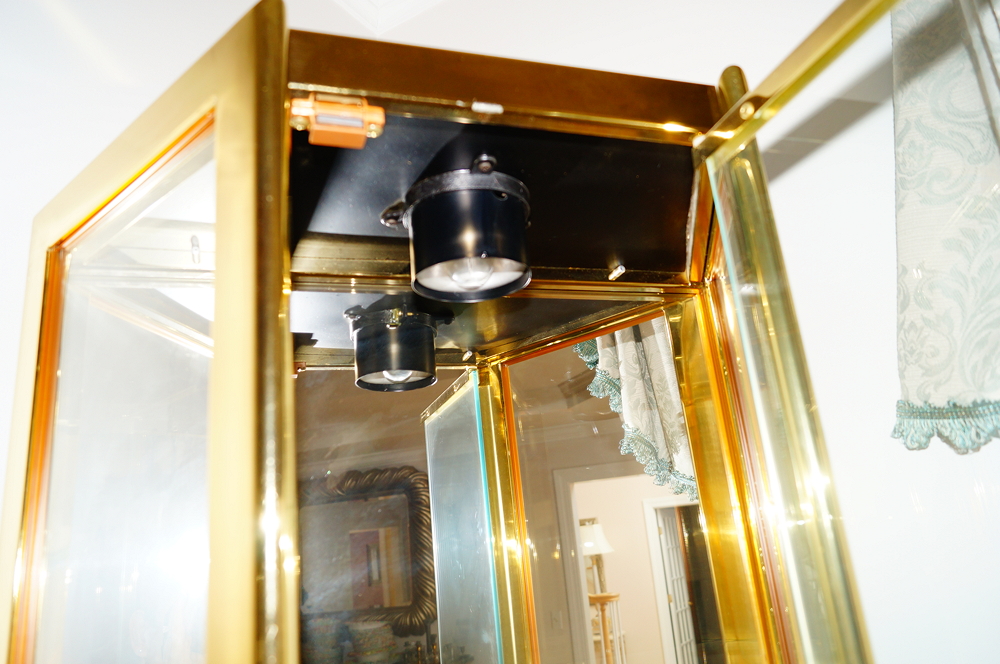 Lighted Contemporary Curio Cabinet