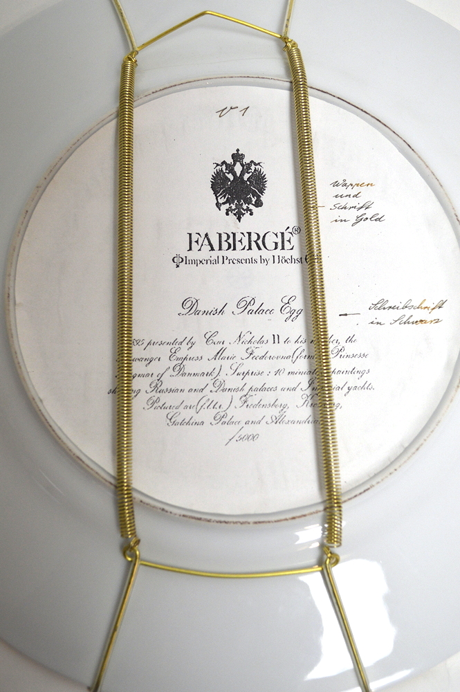 Pair of Fabergé Egg Plates