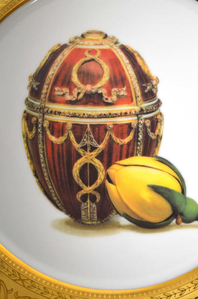 Pair of Fabergé Egg Plates