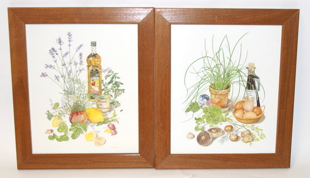 6 Decorative Art Pictures of Fruit Various Sizes