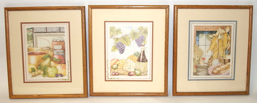 6 Decorative Art Pictures of Fruit Various Sizes