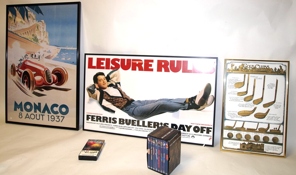 Framed Posters and DVDs