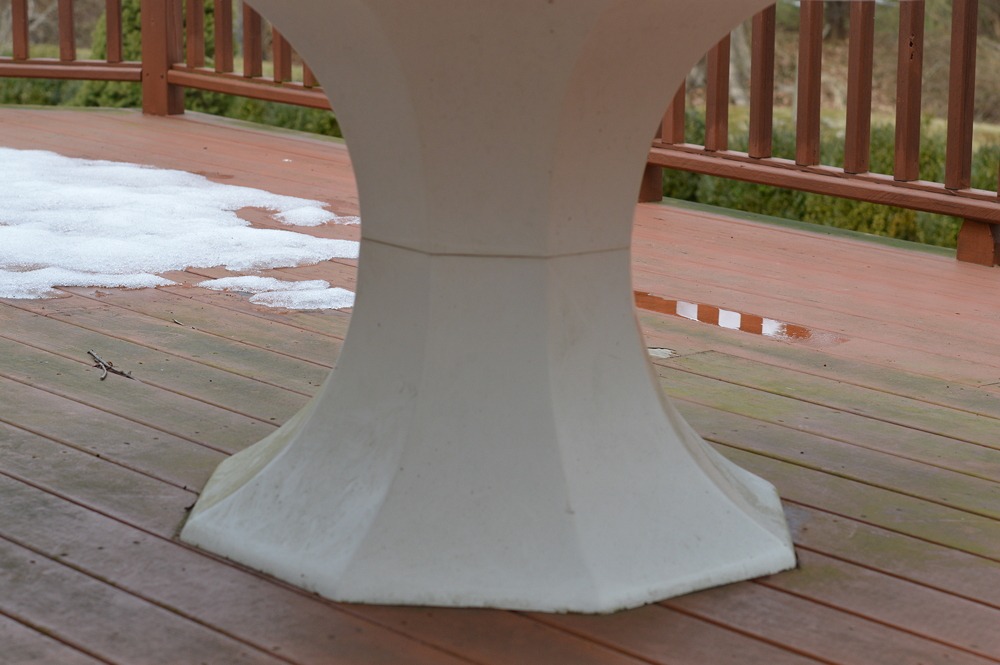 White Patio Table