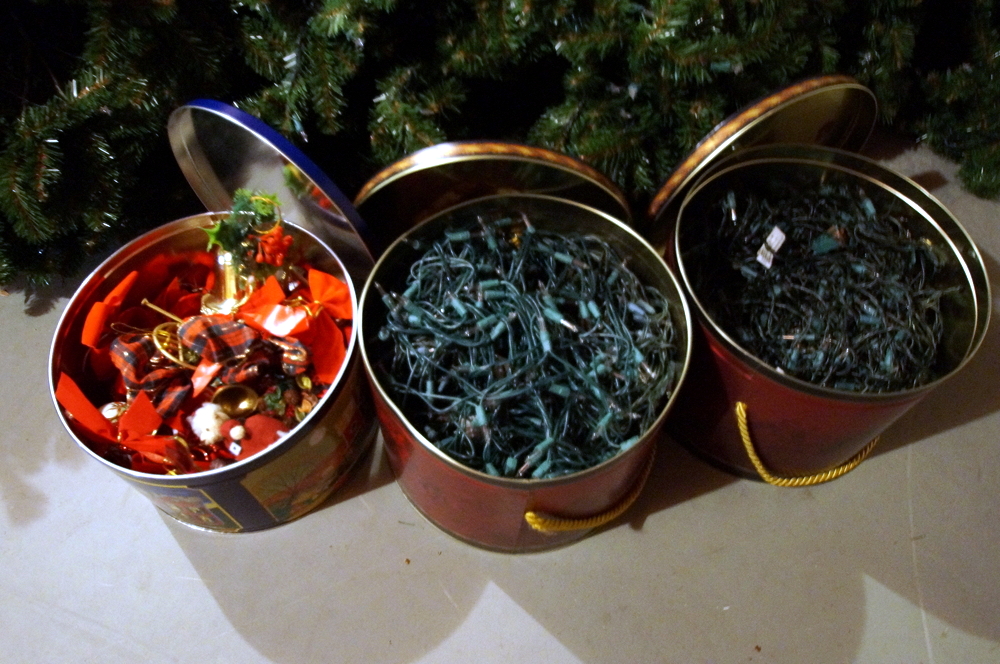 Artificial Christmas Tree -8ft with Lights and Ornaments