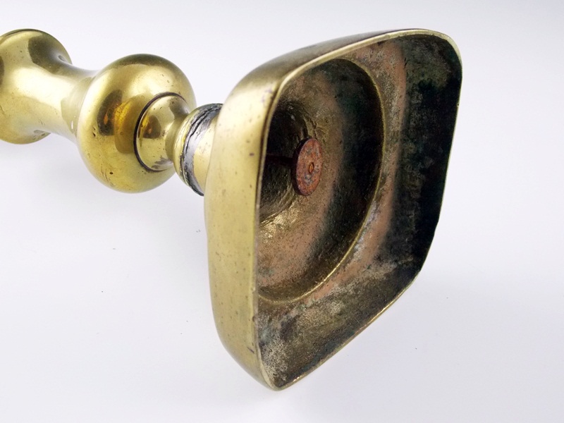 Antique brass candlesticks