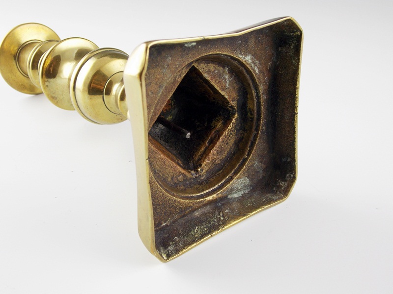 Antique brass candlesticks