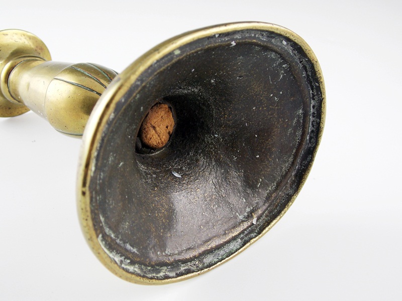 Antique brass candlesticks