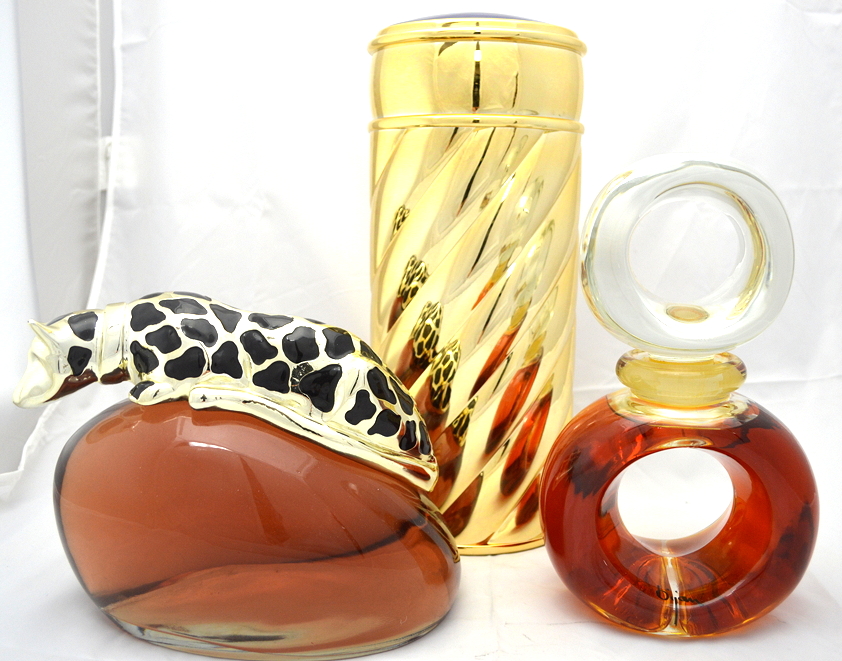 Three Decorative Perfume Bottles