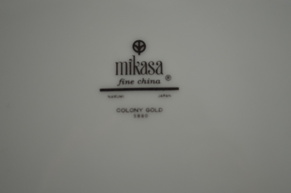 Set of Mikasa "Colony Gold" China