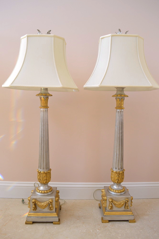 Pair of Stately Lamps