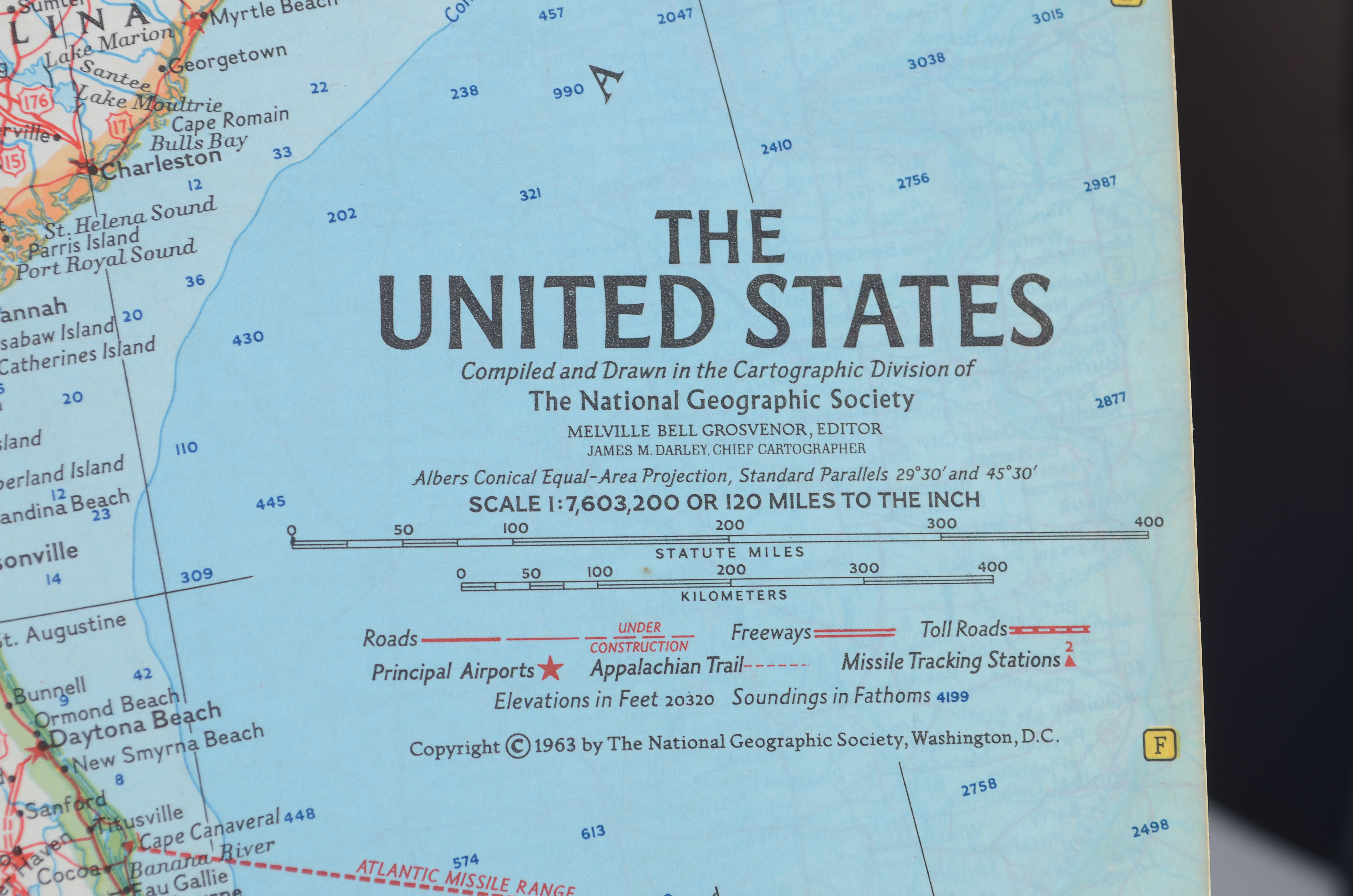 1963 1st Ed. National Geographic Atlas of the World
