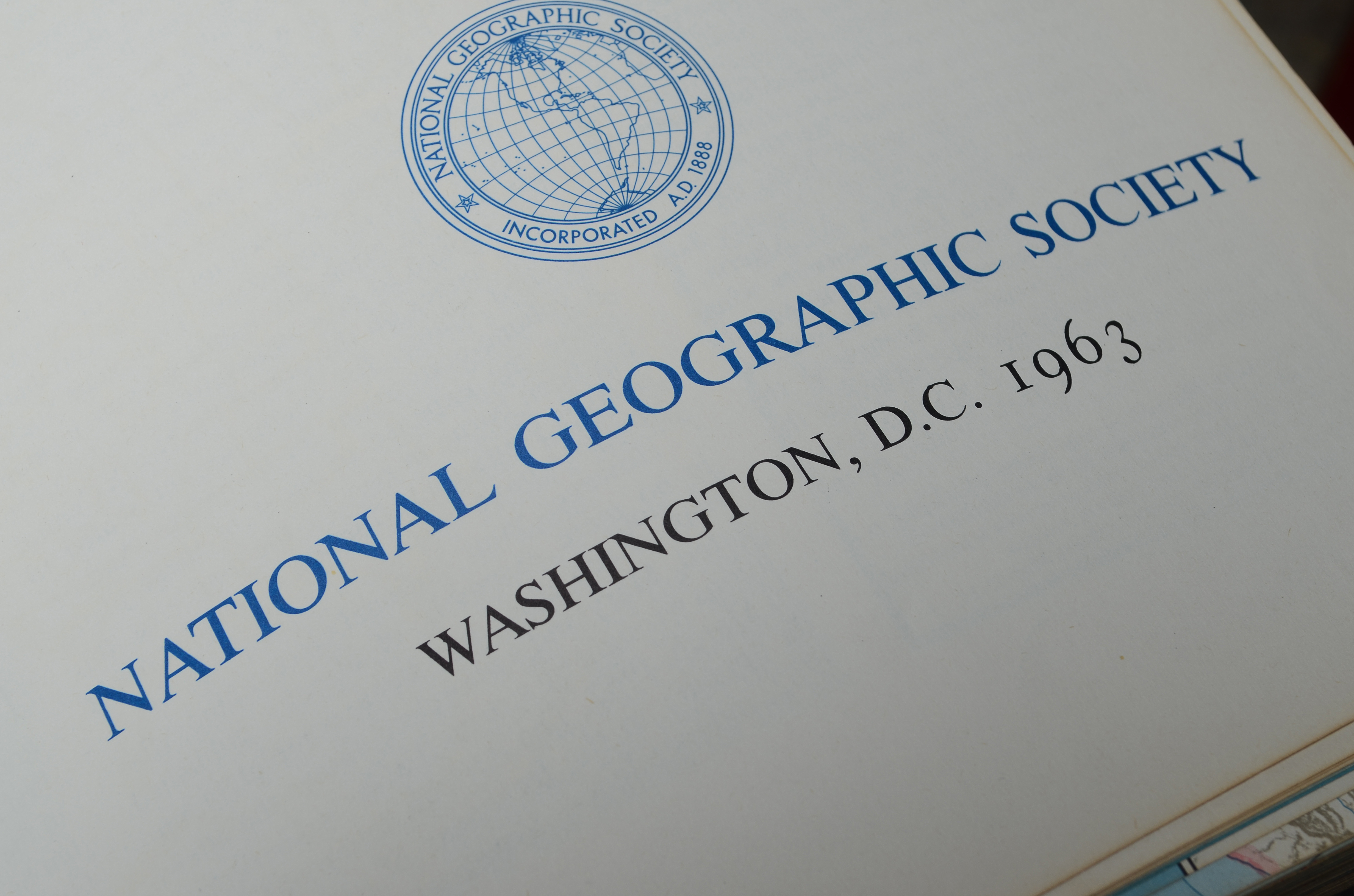 1963 1st Ed. National Geographic Atlas of the World