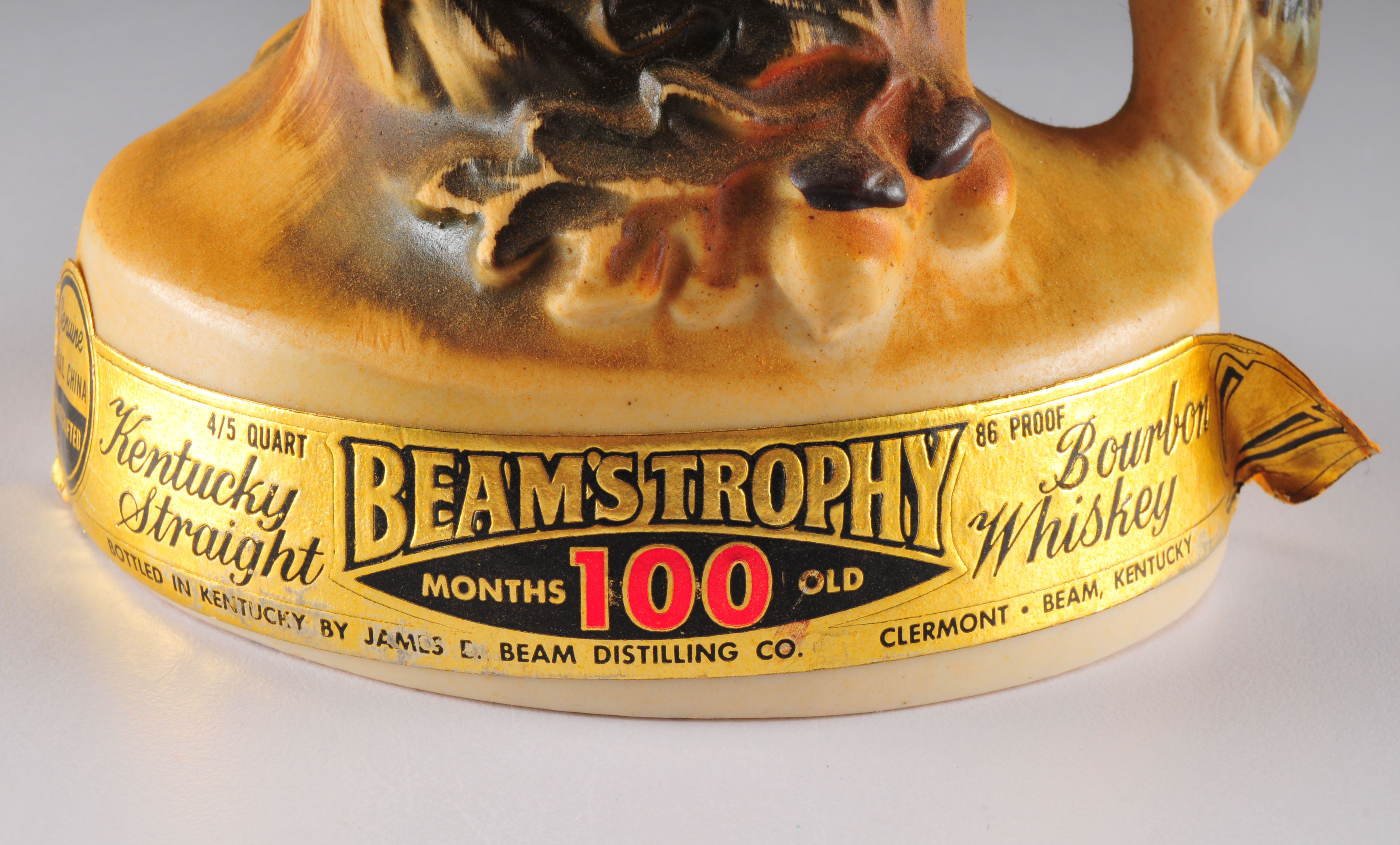 Vintage Jim Beam liquor bottle