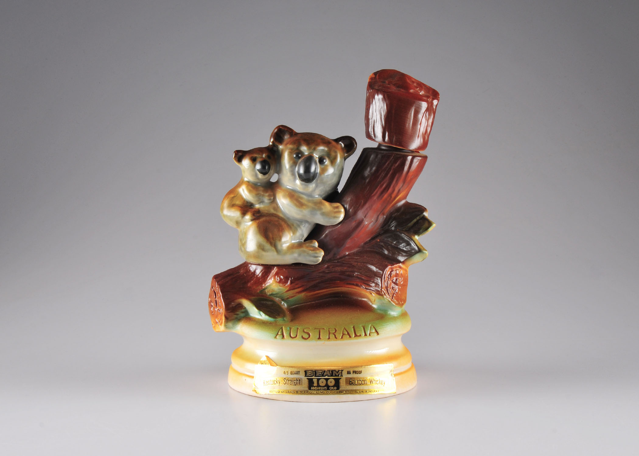 Vintage Jim Beam "Australia" liquor bottle