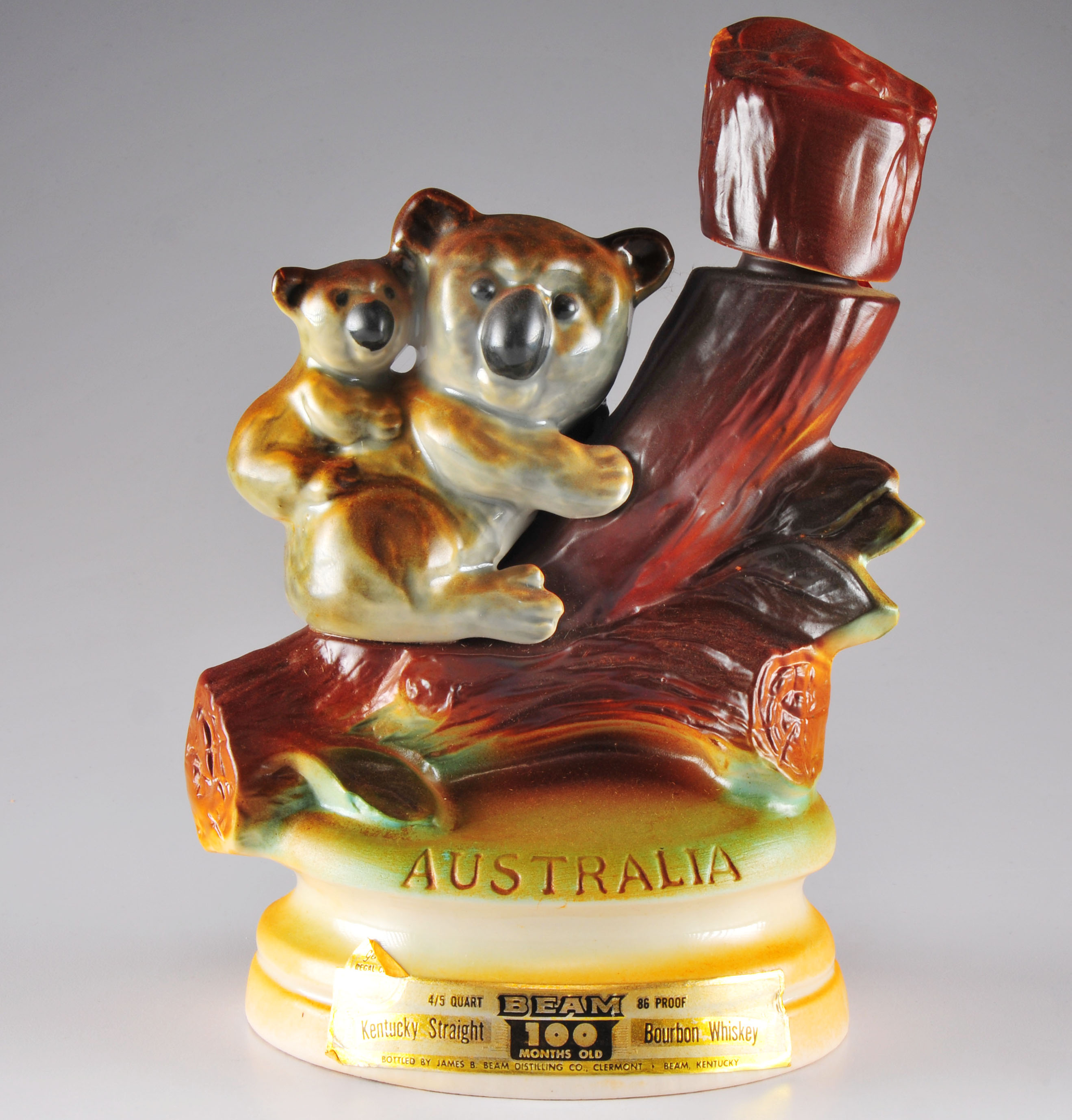 Vintage Jim Beam "Australia" liquor bottle