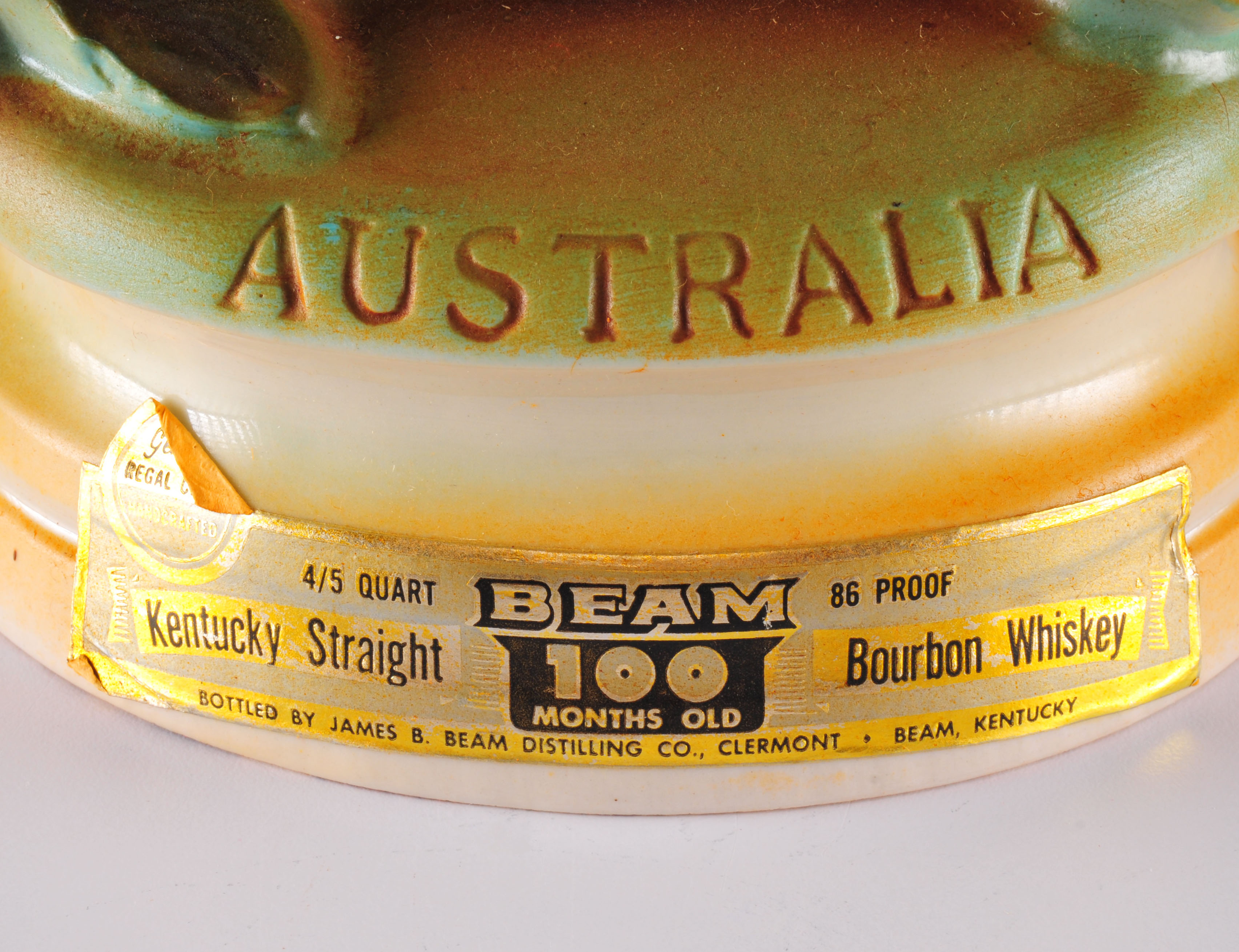 Vintage Jim Beam "Australia" liquor bottle